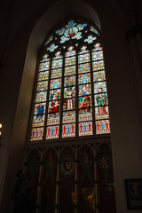 interior of the Cathedral of Saint Salvator Sint-Salvatorskatedraal Cathedral of the Holy Saviour , located in the old center of Bruges