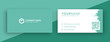 new green business card design . minimal business card concept with new color trend 2020 , green chive color