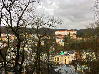 Wall Mural - View of Karlovy Vary from above