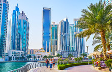 Enjoy The Walk Along Dubai Marina, UAE
