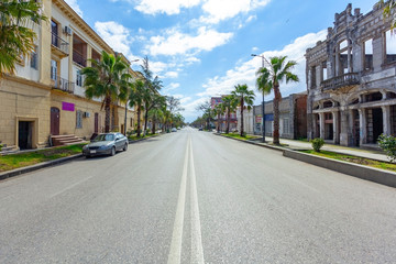 Wall Mural - The main road to the center of the city Poti