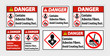 © Seetwo - Danger Label Contains Asbestos Fibers,Avoid Creating Dust