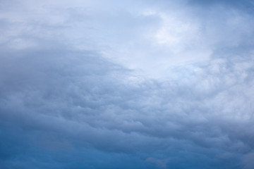 Wall Mural - overcast blue sky clouds