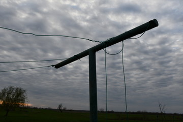 Wall Mural - Clothesline Pole