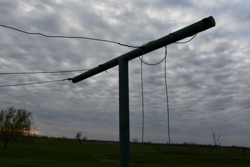 Wall Mural - Clothesline Pole