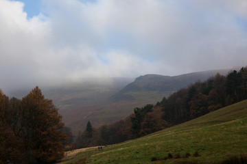 Wall Mural - Mountains, Fields and Forests, Edale, Peak District, England, UK