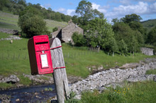 Rural Postbox In The North Of England