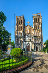 Wall Mural - St. Joseph's Cathedral (simply called “Big Church” in Vietnamese), Nha Chung Street near the Hoan Kiem Lake. 