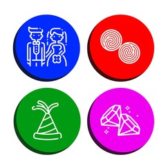 Poster - Set of gift icons