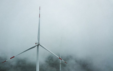 wind turbine against blue sky