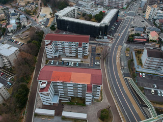 Wall Mural - 空撮した名古屋の街並みの風景