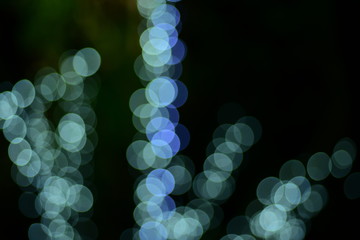 Wall Mural - The blur of the lights is a beautiful bokeh at night.