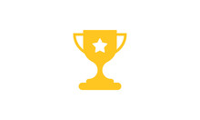 Trophy Icon Vector ,Trophy Logo Illustation