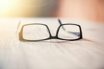 Glasses on the table