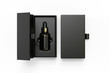© godesignz - Blank dropper bottle paper box packaging, 3d render illustration.