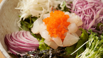 Poster - Korean fresh raw fish rice bowl 