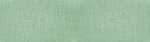 Mint Green Natural Cotton Linen Textile Texture Background Banner Panorama