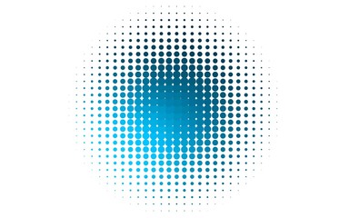 Wall Mural - Light BLUE vector template with circles. Glitter abstract illustration with blurred drops of rain. Template for your brand book.