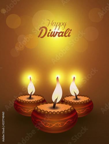 Fotografie, Obraz Happy Diwali Festival