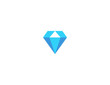 Gemstone vector flat icon. Isolated gemstone, diamond emoji illustration 