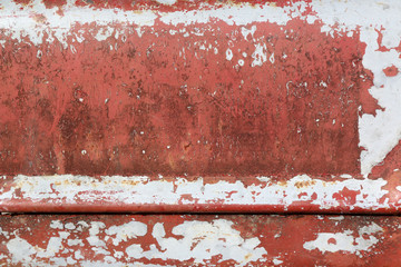 Poster - close up of red rusted metal texture