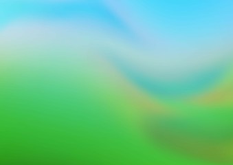 Light Blue, Green vector abstract bokeh pattern. A vague abstract illustration with gradient. A completely new template for your design.