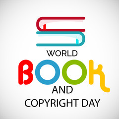 Canvas Print - Vector illustration of a background or Poster for World Book Day.