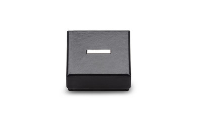 Wall Mural - Black gilf box isolated on white background with clipping path.