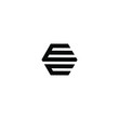 ec letter vector logo abstract
