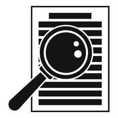 Wall Mural - magnifier search icon. simple illustration of magnifier search vector icon for web design isolated o