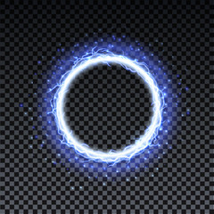 Wall Mural - lightning strikes and sparks, electrical energy on transparent background. lightning flash and spark