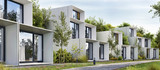 Fototapeta  - Modular houses of modern architecture