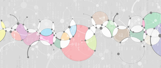 Technology data background, idea of global business solution