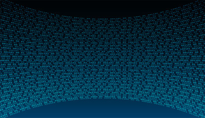 Blue cyber circuit future technology concept background