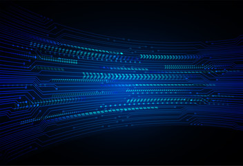 blue cyber circuit future technology concept background
