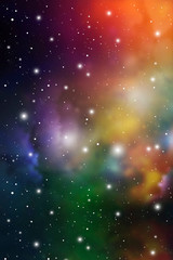 Wall Mural - astrology mystic galaxy background. outer space. vector digital colorful illustration of universe.