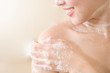 © tonefotografia - Happy  beautiful woman is taking a shower