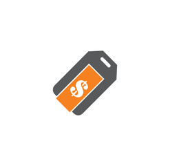 Tag related icon on background for graphic and web design. Creative illustration concept symbol for web or mobile app