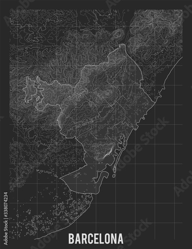 Fotografía City map of Barcelona