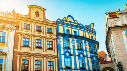 Wall Mural - Coloured houses in Prague