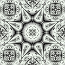 Abstract Black White Polygonal Pattern 