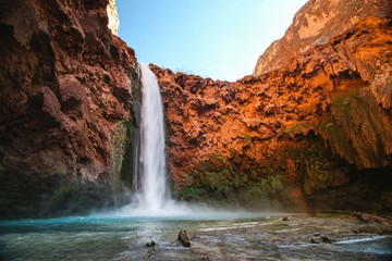 Wall Mural - View of waterfall in Grand Canyon National Park