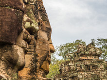 Detail Of Cambodia's Angkor Wat Temples