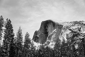 Wall Mural - low angle view of half dome against sky