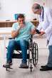 © Elnur - Experienced doctor and young male patient in wheel-chair