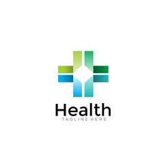 Wall Mural - modern health medical logo. simple icon illustration vector