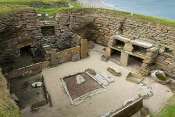 skara brae prehistoric stone age house on orkney