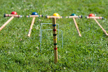 croquet lawn game outdoor