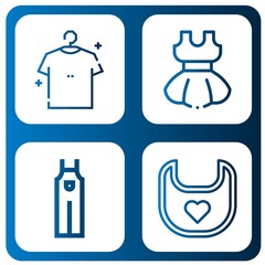 Poster - apparel icon set