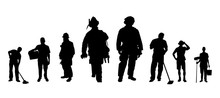 Worker Profession Silhouette Collections